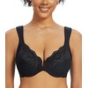 Exclare Front Closure Bra for Women Plus Size Full Coverage