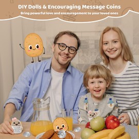 SALOVEN Ocket Hug Positive Potato, Potato Lucky Charm with Positive Energy and Creative Design, Farewell & Get Well Soon Courage Gift