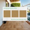 Idzo Interlocking Deck Tiles 9.6 SQFT - 10PCS Waterproof Acacia