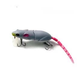 Unbranded New  Jointed Topwater Rat Mouse Fishing Lure Bass  Bait - GRAY