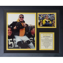 Legends Never Die "Hayden Fry Framed Photo Collage, 11 x 14-Inch, (12097U)