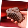 Healeved 2pcs Bunny Comb Portable Wood Hair Combs for Women