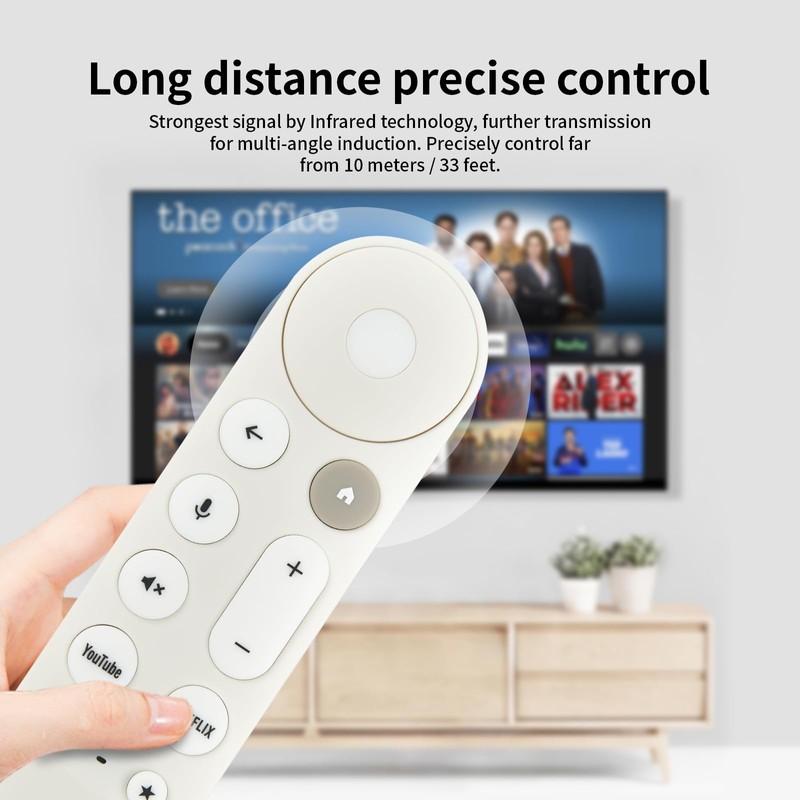 Replacement Voice Remote Control Compatible with Google TV Streamer 4K