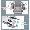 2pcs 304 Stainless Steel Double-Spring Telescopic Buckle, Toolbox Tension Spring
