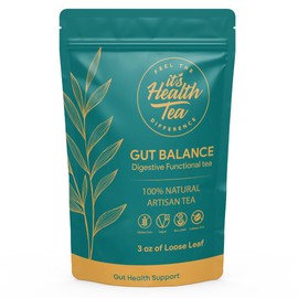 Gut Balance Herbal Tea – Gut Wellness Herbal Blend | Caffeine-Free Tea to Support Digestive Comfort, Gut Health & Daily Wellness. (includes: 35 empty unbleached filter tea bags inside)