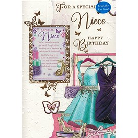 SPECIAL NIECE BIRTHDAY CARD****SENTIMENTAL KEEPSAKE CARD***9 X 6 INCHES***1ST CLASS POST***AD4**