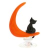 Glass Of Venice Murano Glass Cat On The Moon Statue