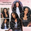 Zojj 26 Inch Body Wave Lace Front Wigs Human Hair