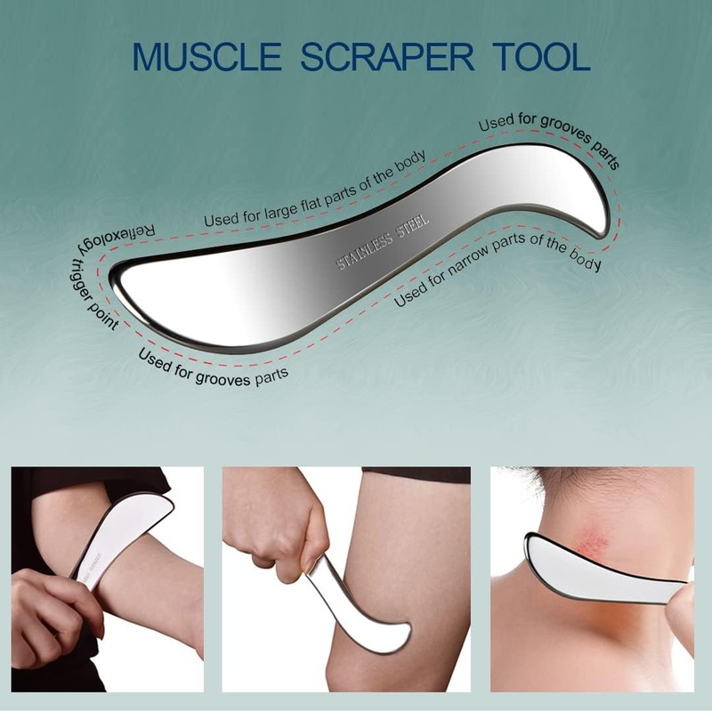 GYX COELE Gua Sha Tools Stainless Steel gua sha Scraping