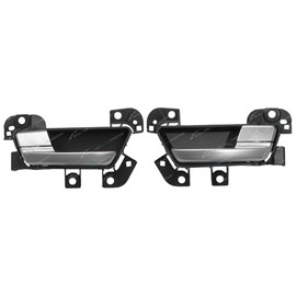 Front RH + LH Inner Door Handles for Ford Falcon FG 2008~14 Satin Silver/Black