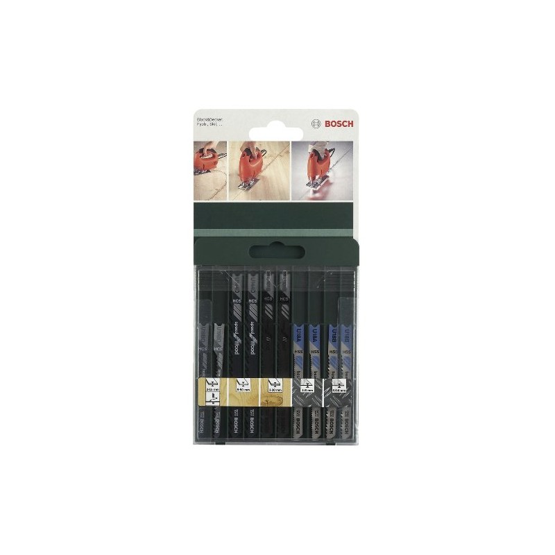 Bosch 2609256776 Jigsaw Blade Set (10 Pieces)