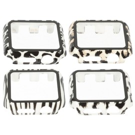 KONTONTY 4pcs Scratch Resistant Watch Case and Screen Protector for Full Protective Bumper Cover Stylish Patterns Easy to Install Shockproof Design Collision