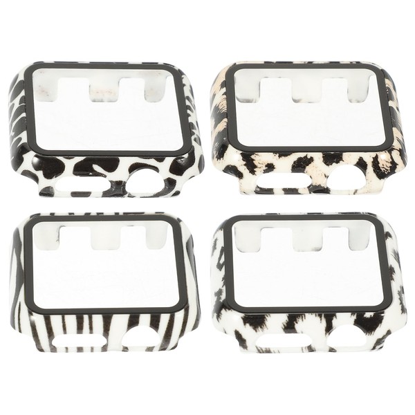 KONTONTY 4pcs Scratch Resistant Watch Case and Screen Protector for