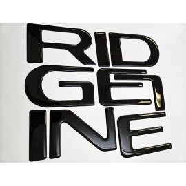 AUTOCARIMAGE RAISED TAILGATE LETTERS for RIDGELINE 2024 2025 GLOSSY BLACK
