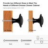 8/12/30 Pack Black Round Cabinet Knobs – Stylish and Durable