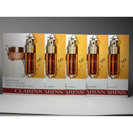 Clarins 5x CLARINS Double Serum & Extra Firming Day Cream Trial Travel SAMPLE CARD
