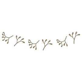 Wooden Mistletoe Garland - Decoration for Christmas & New Year to Personalise - 180 x 12 cm - Decoration for Indoor and Outdoor Use - Wooden Shape for Painting - Wood PEFC Certified - 2375