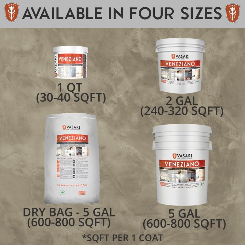 VASARI Lime Plaster & Paint | Veneziano Plaster (Smooth Finish)