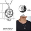 Zodiac Necklace for Men Stainless Steels Leo Constellation Pendant Astrology