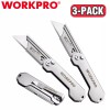 WORKPRO Folding Utility Knife Quick Change Blades Box Cutter EDC