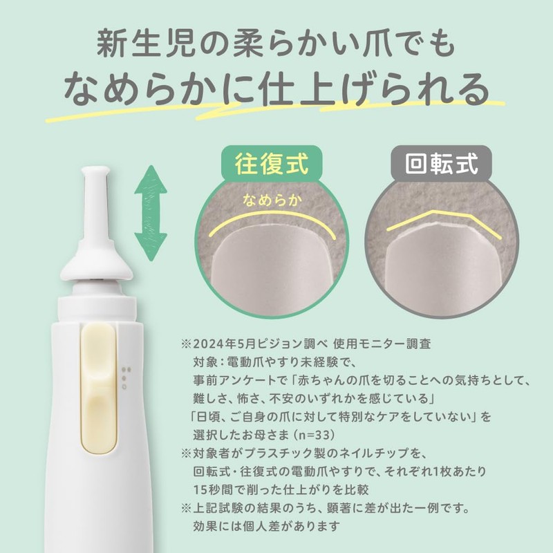 Pigeon Baby Electric Nail File for Newborns with Soft Nails