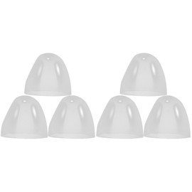 ibasenice Clear Feeding Bottles Caps - 6 PCS Clear Feeding Bottles Lids Feeding Bottles Caps Plastic Milk Bottle Caps Clear Bottle Caps Replacement Bottle Caps Bottle Lids