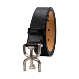 Sam Edelman 30MM CASUAL LEATHER W/EDGE STITCH (WITH SILVER BUCKLE)