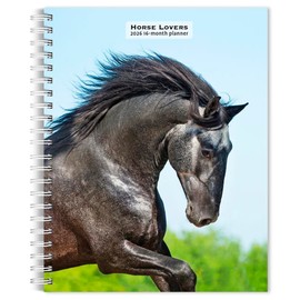 Horse Lovers | 2026 6 x 7.75 Inch Spiral-Bound Wire-O Weekly Engagement Planner Calendar | New Full-Color Image Every Week | BrownTrout | Animals Equestrian