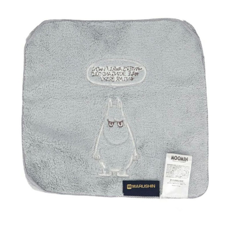 Marushin 1405038100 Mini Towel, Moomin, Musky Face, Handkerchief, Characters, Antibacterial,