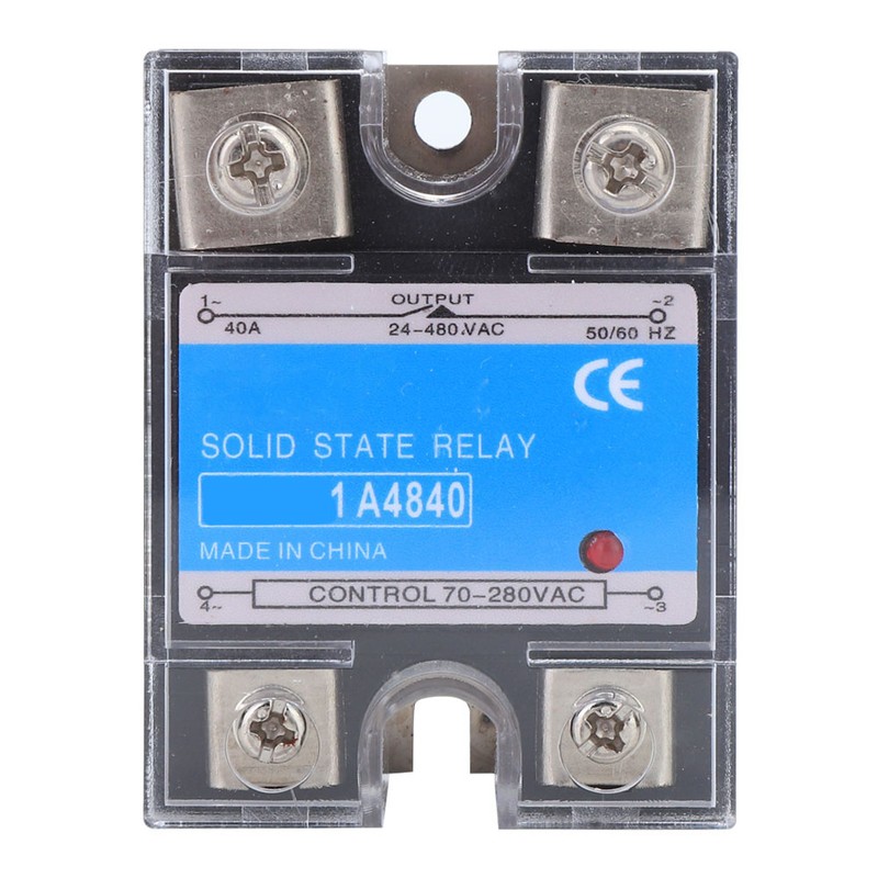 Single Phase Solid State Relay 70-280VAC Input 24-480VAC Load AC