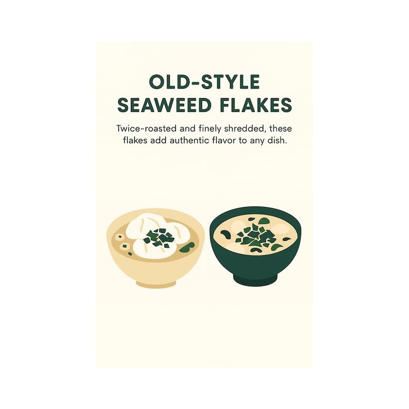 Korean Roasted Seaweed Flakes – 70g x 2 Bags, Resealable