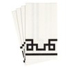Caspari Rive Gauche Paper Guest Towel Napkins in Black &