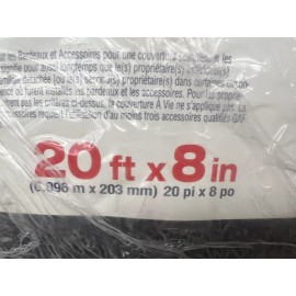 GAF Cobra Exhaust Vent 8 in. x 20 ft. Black Plastic Mesh Roll Ridge Vent