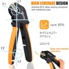 KF CPTEC Ratcheting Crimping Tool for Open Barrel Terminals, for