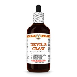 Devil's Claw (Harpagophytum Procumbens) Dry Root Tuber Tincture, Made in Hawaii, Organic Raw Materials, All Natural, Vegan, Pure Liquid Extract - 4 fl.oz