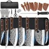 Unbranded Butcher Knife Set 14 PCS Chef Knife Set Hand