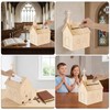 Dmnnlp Offering Boxes for Church, Cross Prayer Request Box with