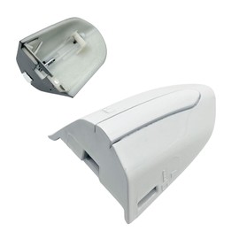 Front Left Exterior Door Handle Lock Cover Cap for 13-20 Ford Fusion Left Driver Door Handle Key Bezel Cover Replace DS7Z-54218A15-DC White (WHITE)