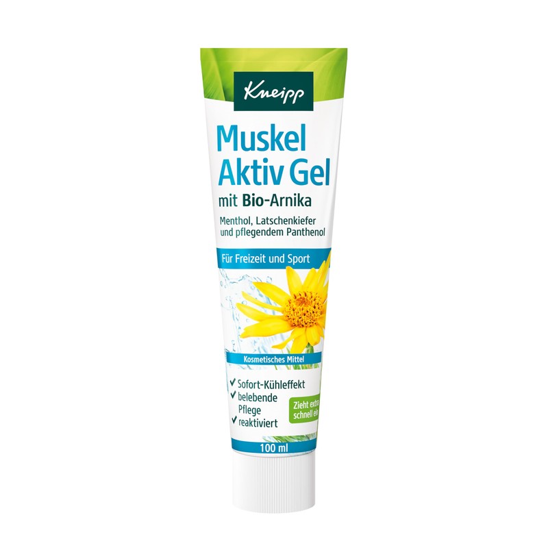 Kneipp Muscle Active Gel with Organic Arnica, for Leisure and