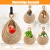 SHAIDOJIO Pack of 3 Fruit Hammock, Fruit Basket Hanging, Hand-Woven