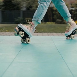 InOut Flooring 15 Teal Tiles - High Durability Colored Flooring Tiles - Interlocking Versatile Training Surface - Roller Skate Indoor&Outdoor, Dance Floor Tiles, Basketball Tiles, Multi Sports Floor