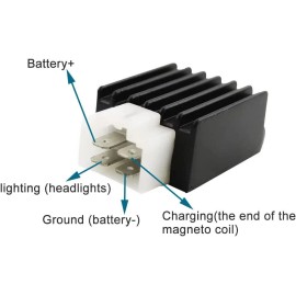 PCC 4 PIN VOLTAGE REGULATOR RECTIFIER ATV GY6 MOPED DIRT BIKE VR01