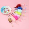 PATIKIL 5Pcs Fluffy Beadable Pens, Plush Fuzzy Plastic Bead Pen