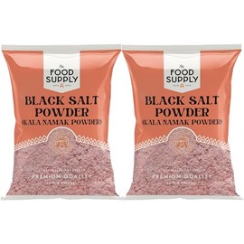 Black Salt 2x100g, Kala Namak Powder - Finest Premium Quality | 100% All Natural | No additives or preservatives