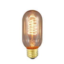 Bulbrite NOS40T14 40-Watt Nostalgic Edison T14 Tubular, Vintage Spiral Filament (10 Pack)