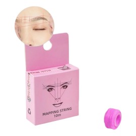 Hilo Entintado Mapping Para Trazar Diseño Microblading Color Rosa