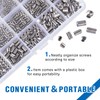 EilxMag 830pcs Set Screw Assortment Kit, Standard SAE + Metric