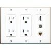 RiteAV 15 Amp Duplex Power Outlets (x2) and 1 HDMI