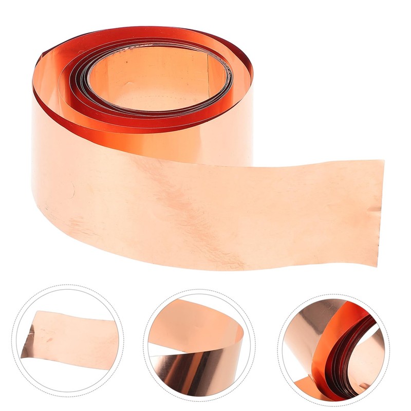 ULTECHNOVO 1roll Copper Sheet Roll Thick Copper Foil for Projects