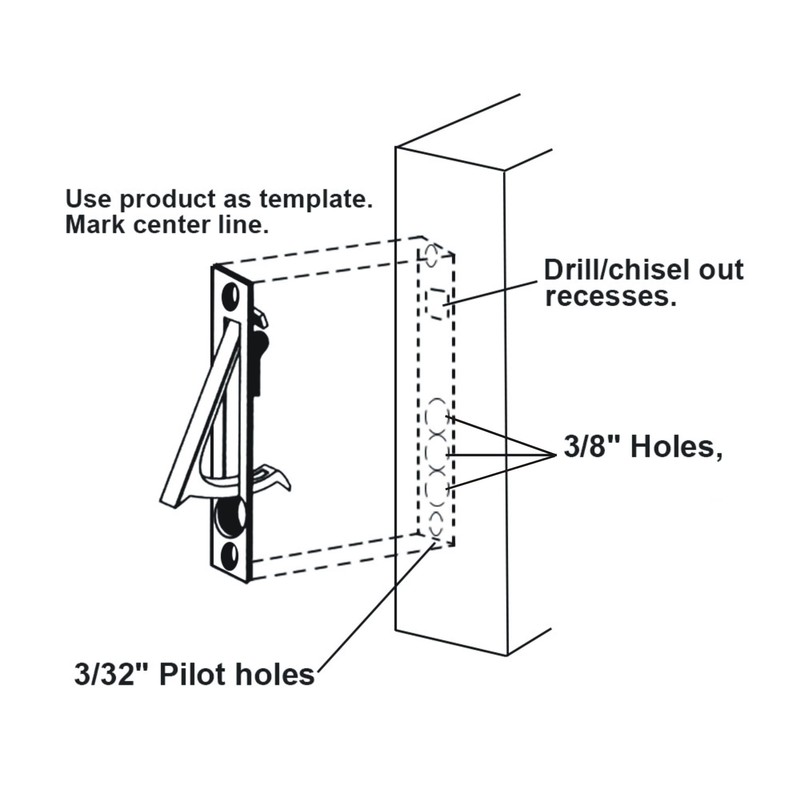 QCAA Solid Brass Edge Pull, 4", Matte Black, 1 Pack,